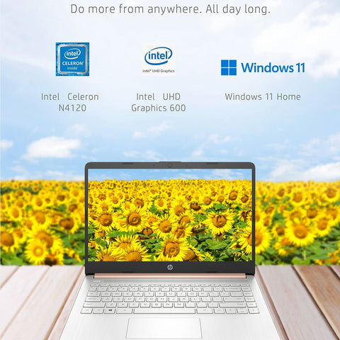 HP Essential 14" Traditional Laptop Intel Celeron 4GB RAM Intel UHD Graphics 64GB eMMC Storage Windows 11 Home 60Hz - Pink