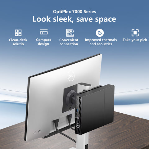 DELL OptiPlex 7000 Series MFF Desktop Intel Core i5 16GB RAM Intel UHD Graphics 256GB SSD Storage Windows 11 Pro - Black