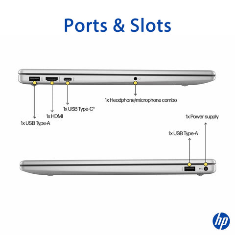 HP Essential 15.6" Traditional Laptop Intel Core i5 8GB RAM Intel Iris Xe Graphics 256GB SSD Storage Windows 11 Home 60Hz - Silver