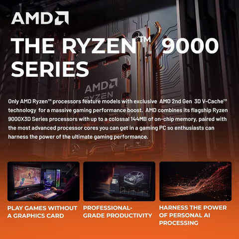 HP Omen MAX Tower Desktop AMD Ryzen 9 64GB RAM NVIDIA GeForce RTX 5090 2TB + 2TB SSD Storage Windows 11 Pro - Black