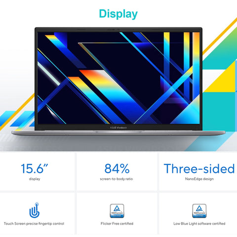 ASUS Vivobook 15 15.6" Traditional Laptop Intel Core 5 12GB RAM Intel Graphics 512GB SSD Storage Windows 11 Home 60Hz - Silver