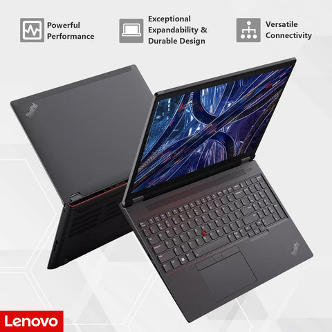 LENOVO ThinkPad P16 16" Mobile Workstation Laptop Intel Core i9 32GB RAM NVIDIA Quadro RTX 2000 Ada 1TB SSD Storage Windows 11 Pro 60Hz - Black