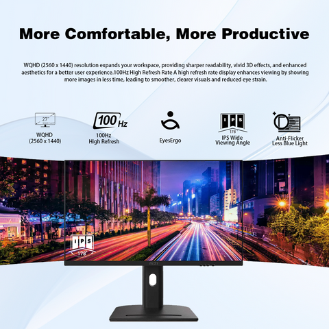 MSI Modern AM273QP AI 27" All-in-One Intel Core Ultra 7 16GB RAM Intel Arc Graphics 1TB SSD Storage Windows 11 Home 100Hz - Black