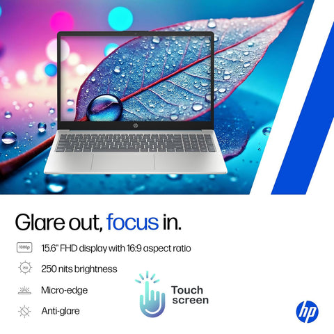 HP Essential 15.6" Traditional Laptop Intel Core i3 8GB RAM Intel UHD Graphics 256GB SSD Storage Windows 11 Home 60Hz - Blue