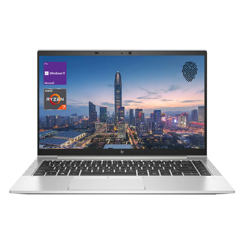 HP EliteBook 845 G8 Business Traditional Laptop, 14" FHD 1920*1080 Non-touch 60Hz, AMD Ryzen 7 Pro 5850U, AMD Radeon Graphics, 16GB DDR4 SODIMM, 512GB PCIe M.2 SSD, Wi-Fi 6, Non-RGB Backlit Keyboard, Windows 10 Pro, Silver