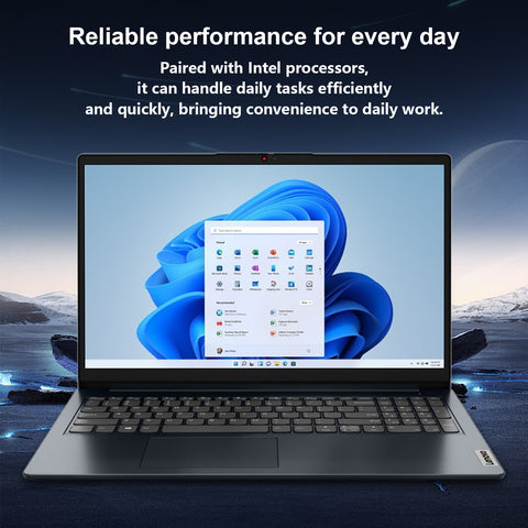 LENOVO IdeaPad 1 15.6" Traditional Laptop Intel Core i5 8GB RAM Intel UHD Graphics 512GB SSD Storage Windows 11 Home 60Hz - Blue