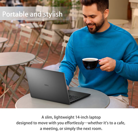 DELL 14 14 inches Traditional Laptop Intel Core 5 32GB RAM Intel Graphics 1TB SSD Storage Windows 11 Pro 60Hz - Black