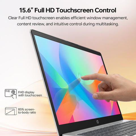 HP Essential 15.6 inches Traditional Laptop AMD Ryzen 7 16GB RAM AMD Radeon Graphics 512GB SSD Storage Windows 11 Home 60Hz - Silver