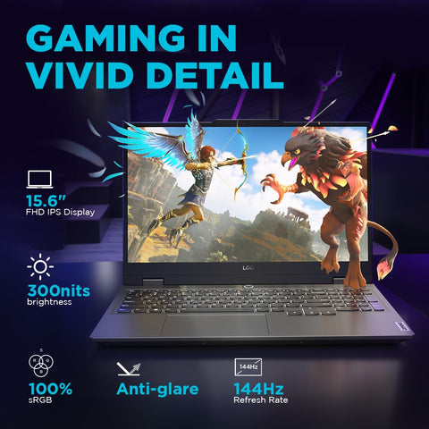 LENOVO LOQ 15.6" Traditional Laptop AMD Ryzen 7 16GB RAM NVIDIA GeForce RTX 4060 1TB SSD Storage Windows 11 Home 144Hz - Grey