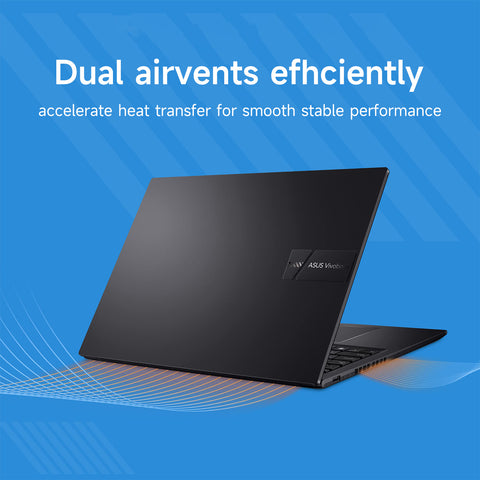 ASUS Vivobook 16 16" Traditional Laptop Intel Core i7 16GB RAM Intel Iris Xe Graphics 1TB SSD Storage Windows 11 Home 60Hz - Black