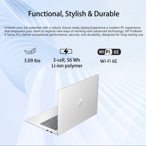HP ProBook 4 14" Traditional Laptop Intel Core 5 16GB RAM Intel Graphics 512GB SSD Storage Windows 11 Pro 60Hz - Silver