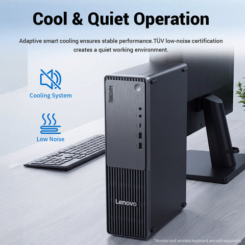 Lenovo ThinkCentre neo Business SFF Desktop, AMD Ryzen 7 250, AMD Radeon Graphics, 32GB DDR5, 1TB SSD, Win11 Pro, Black