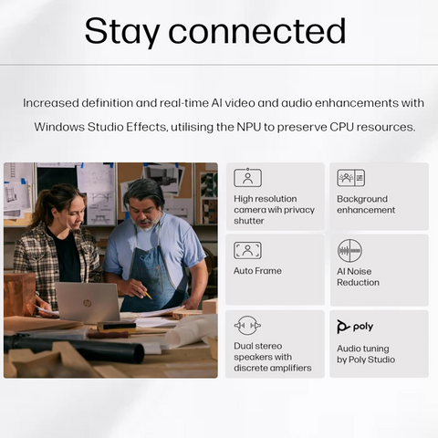 HP ProBook 460 16" Traditional Laptop Intel Core Ultra 5 16GB RAM Intel Graphics 256GB SSD Storage Windows 11 Pro 60Hz - Silver