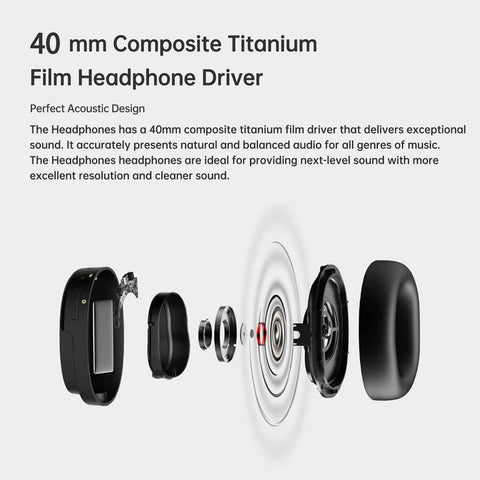 Edifier Wireless ANC Headphones, Bluetooth 5.3, LDAC Hi-Res Audio, 55H Playtime, Fast Pair, Dual Device, App Control, Black