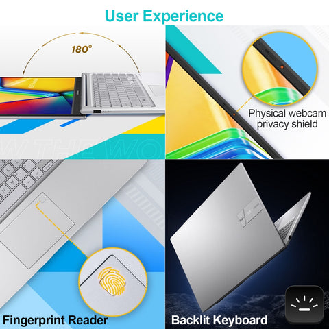 ASUS Vivobook 15 15.6" Traditional Laptop Intel Core 5 12GB RAM Intel Graphics 512GB SSD Storage Windows 11 Home 60Hz - Silver