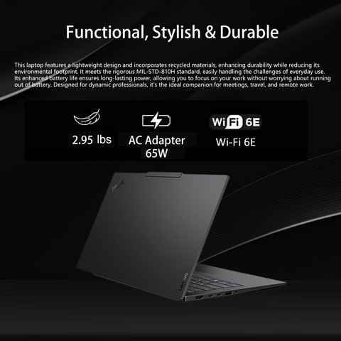 LENOVO ThinkPad E14 14 inches Traditional Laptop Intel Core 7 32GB RAM Intel Graphics 2TB SSD Storage Windows 11 Pro 60Hz - Black
