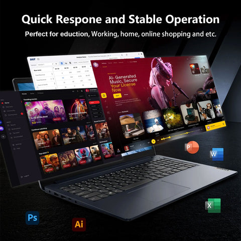 LENOVO IdeaPad 1 15.6 inches Entry Traditional Laptop Intel Core i5-1335U 40GB RAM Intel UHD Graphics 2TB SSD Storage Windows 11 Home FHD 60Hz - Blue