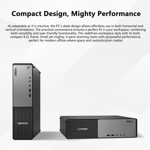 LENOVO ThinkCentre neo 55s SFF Desktop AMD Ryzen 7 32GB RAM AMD Radeon Graphics 1TB SSD Storage Windows 11 Pro - Black