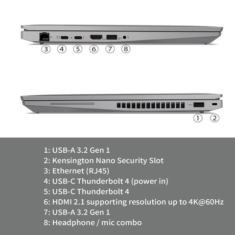 Lenovo ThinkPad T16 Gen 2 Business Laptop, 16" FHD+ 1920 * 1200 Touchscreen 60Hz, Intel Core i7-1355U, Intel UHD Graphics, 16GB DDR5 RAM, 512GB PCIe M.2 SSD, Wi-Fi 6, Windows 11 Pro, Grey
