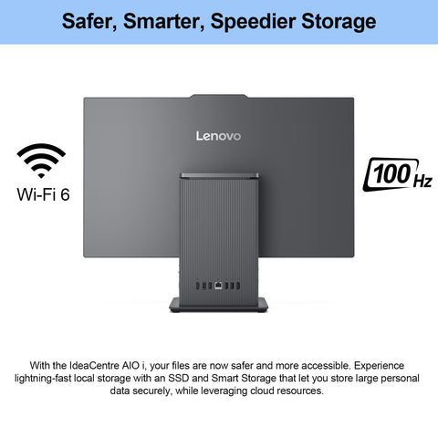 LENOVO IdeaCentre I 27 inches All-in-One Intel Core i5 16GB RAM Intel UHD Graphics 2TB SSD Storage Windows 11 Home 100Hz - Grey