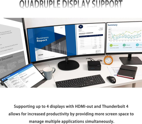 MSI Cubi NUC MFF Desktop Intel Core i5 32GB RAM Intel Iris Xe Graphics 1TB SSD Storage Windows 11 Pro - Black