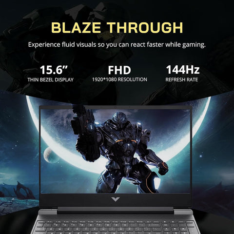 HP Victus 15.6" Traditional Laptop AMD Ryzen AI 7 16GB RAM NVIDIA GeForce RTX 5060 512GB SSD Storage Windows 11 Home 144Hz - Black