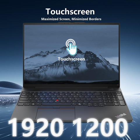 LENOVO ThinkPad E16 16" Traditional Laptop Intel Core Ultra 7 16GB RAM Intel Graphics 512GB SSD Storage Windows 11 Pro 60Hz - Black