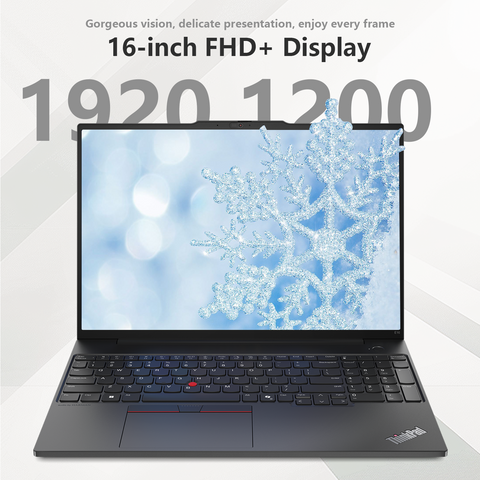 LENOVO ThinkPad E16 16 inches Traditional Laptop AMD Ryzen 7 16GB RAM AMD Radeon Graphics 512GB SSD Storage Windows 11 Pro 60Hz - Black