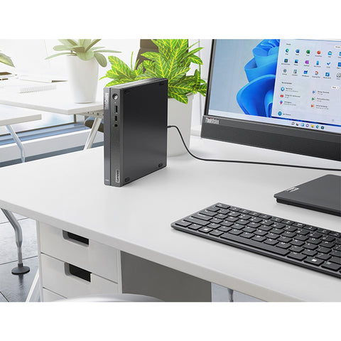 LENOVO ThinkCentre neo 50q MFF Desktop Intel Core i5 16GB RAM Intel UHD Graphics 512GB SSD Storage Windows 11 Pro - Black