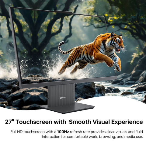 LENOVO IdeaCentre I 27 inches All-in-One AMD Ryzen 5 32GB RAM AMD Radeon Graphics 1TB SSD Storage Windows 11 Home 100Hz - Grey