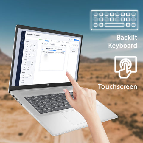 HP Essential 17.3 inches Traditional Laptop Intel Core i5 8GB RAM Intel UHD Graphics 1TB SSD Storage Windows 11 Home 60Hz - Silver