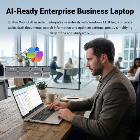 HP ProBook 4 16 in FHD Business Laptop, Intel Core Ultra 5 225U, Intel Graphics, 16GB DDR5, 1TB SSD, Wi-Fi 6, Win11 Pro, Silver