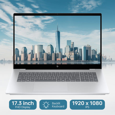 HP OmniBook 7 17.3 inches Traditional Laptop Intel Core Ultra 7 32GB RAM Intel Arc 140V 1TB SSD Storage Windows 11 Pro 60Hz - Silver