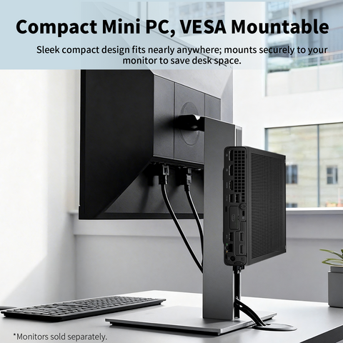 HP Elite Mini 800 MFF Desktop Intel Core i7 32GB RAM Intel UHD Graphics 2TB SSD Storage Windows 11 Pro - Black