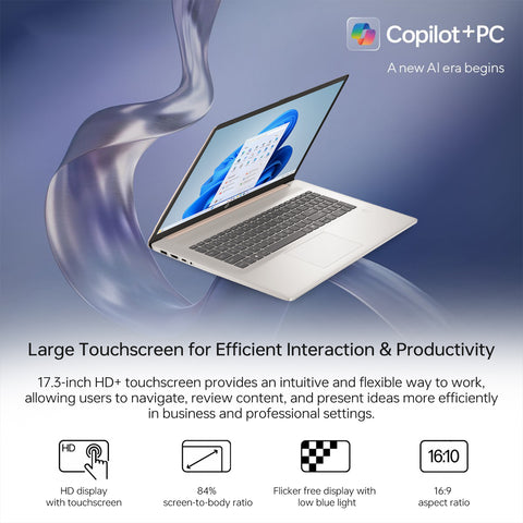 HP Essential 17.3 inches Traditional Laptop Intel Core Ultra 5 32GB RAM Intel Graphics 2TB SSD Storage Windows 11 Home 60Hz - Rose