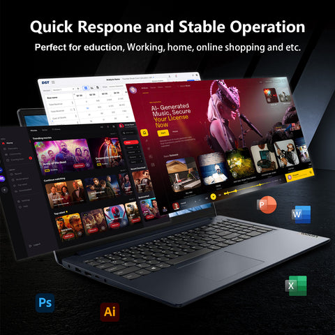 LENOVO IdeaPad 1 15.6" Traditional Laptop Intel Core i5 8GB RAM Intel UHD Graphics 512GB SSD Storage Windows 11 Home 60Hz - Blue