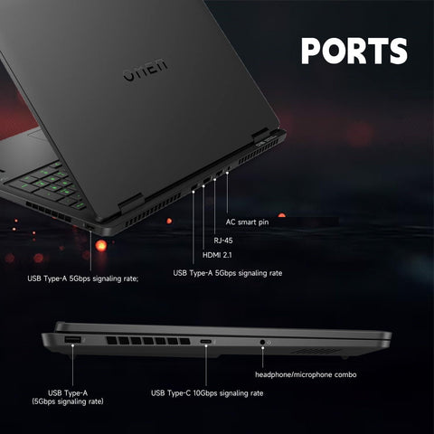 HP Omen 16" Traditional Laptop Intel Core Ultra 5 16GB RAM NVIDIA GeForce RTX 5050 1TB SSD Storage Windows 11 Home 165Hz - Black