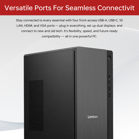 LENOVO IdeaCentre Tower Desktop Intel Core Ultra 7 16GB RAM Intel Graphics 1TB SSD Storage Windows 11 Home - Grey