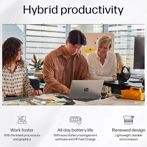 HP ProBook 460 16" Traditional Laptop Intel Core Ultra 5 16GB RAM Intel Graphics 256GB SSD Storage Windows 11 Pro 60Hz - Silver