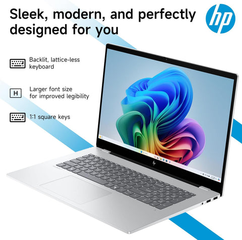 HP OmniBook 7 17.3" Traditional Laptop Intel Core Ultra 7 32GB RAM Intel Arc 140V 1TB SSD Storage Windows 11 Home 60Hz - Silver