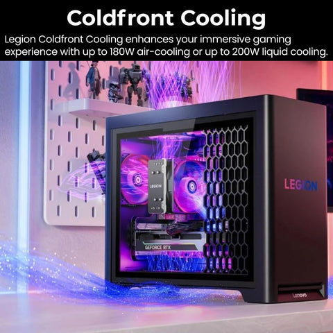 LENOVO Legion T5 Tower Desktop Intel Core Ultra 5 16GB RAM NVIDIA GeForce RTX 5060 1TB SSD Storage Windows 11 Home - Black