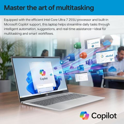 HP OmniBook 5 16" Traditional Laptop Intel Core Ultra 7 16GB RAM Intel Graphics 512GB SSD Storage Windows 11 Home 60Hz - Silver