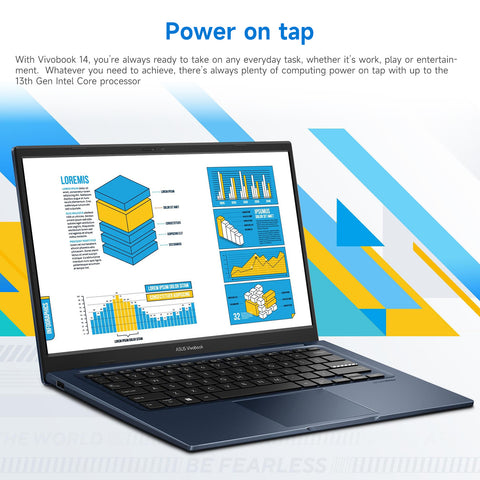 ASUS Vivobook 14X 14" Traditional Laptop Intel Core i5 12GB RAM Intel Iris Graphics 256GB SSD Storage Windows 11 Home 60Hz - Blue