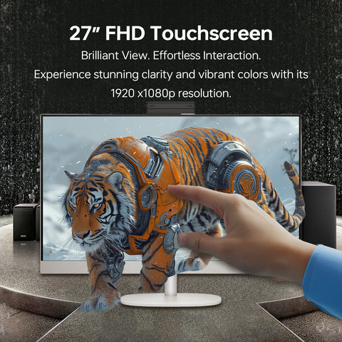HP Essential 27" All-in-One Intel Core Ultra 7 8GB RAM Intel Graphics 512GB SSD Storage Windows 11 Home 60Hz - White