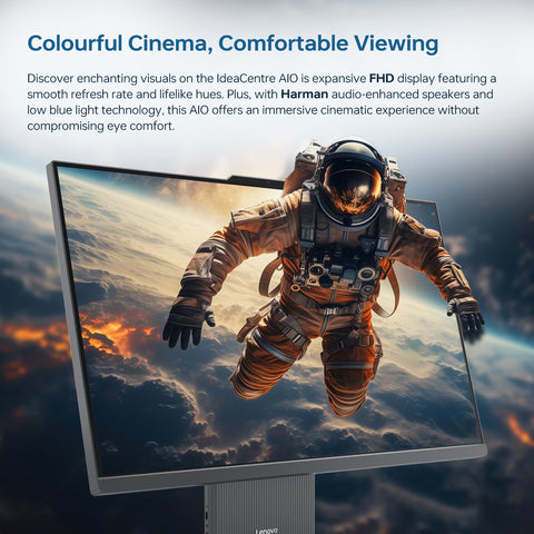 LENOVO IdeaCentre 27 inches All-in-One Intel Core i7 16GB RAM Intel UHD Graphics 1TB SSD Storage Windows 11 Pro 100Hz - Grey