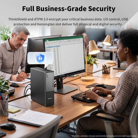 LENOVO ThinkCentre neo 55s Business MFF Desktop, AMD Ryzen 5 220, AMD Radeon Graphics, 8GB DDR5, 512GB SSD, Win11 Pro, Black