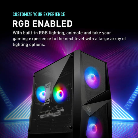 MSI Codex R2 Tower Desktop Intel Core i7 32GB RAM NVIDIA GeForce RTX 5060 1TB SSD Storage Windows 11 Home - Black