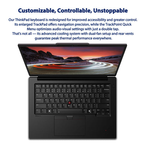 LENOVO ThinkPad P14s 14.5-in Traditional Laptop Intel Core Ultra 7 96GB RAM NVIDIA RTX 500 Ada 2TB SSD Storage Windows 11 Pro 120Hz - Black