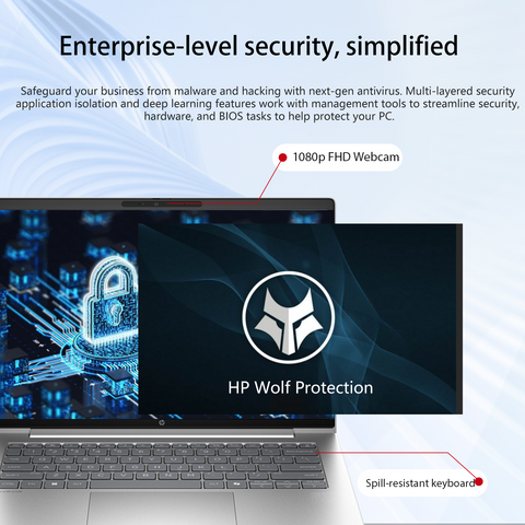 HP ProBook 4 14" Traditional Laptop Intel Core 5 16GB RAM Intel Graphics 512GB SSD Storage Windows 11 Pro 60Hz - Silver