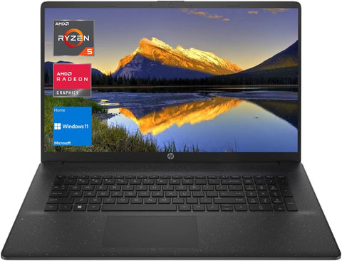 HP Essential Daily Traditional Laptop, 17.3" FHD 1920*1080 Non-touch 60Hz, AMD Ryzen 5 7530U, AMD Radeon Graphics, 8GB DDR4 SODIMM, 1TB PCIe M.2 SSD, Wi-Fi 6, Windows 11 Home, Black